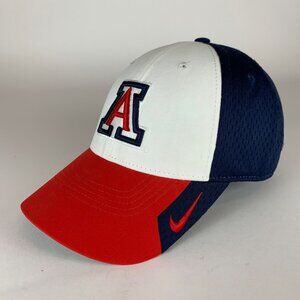 Arizona Wildcats Navy Blue Red White Nike Dri Fit Stretch Fitted Hat One Size